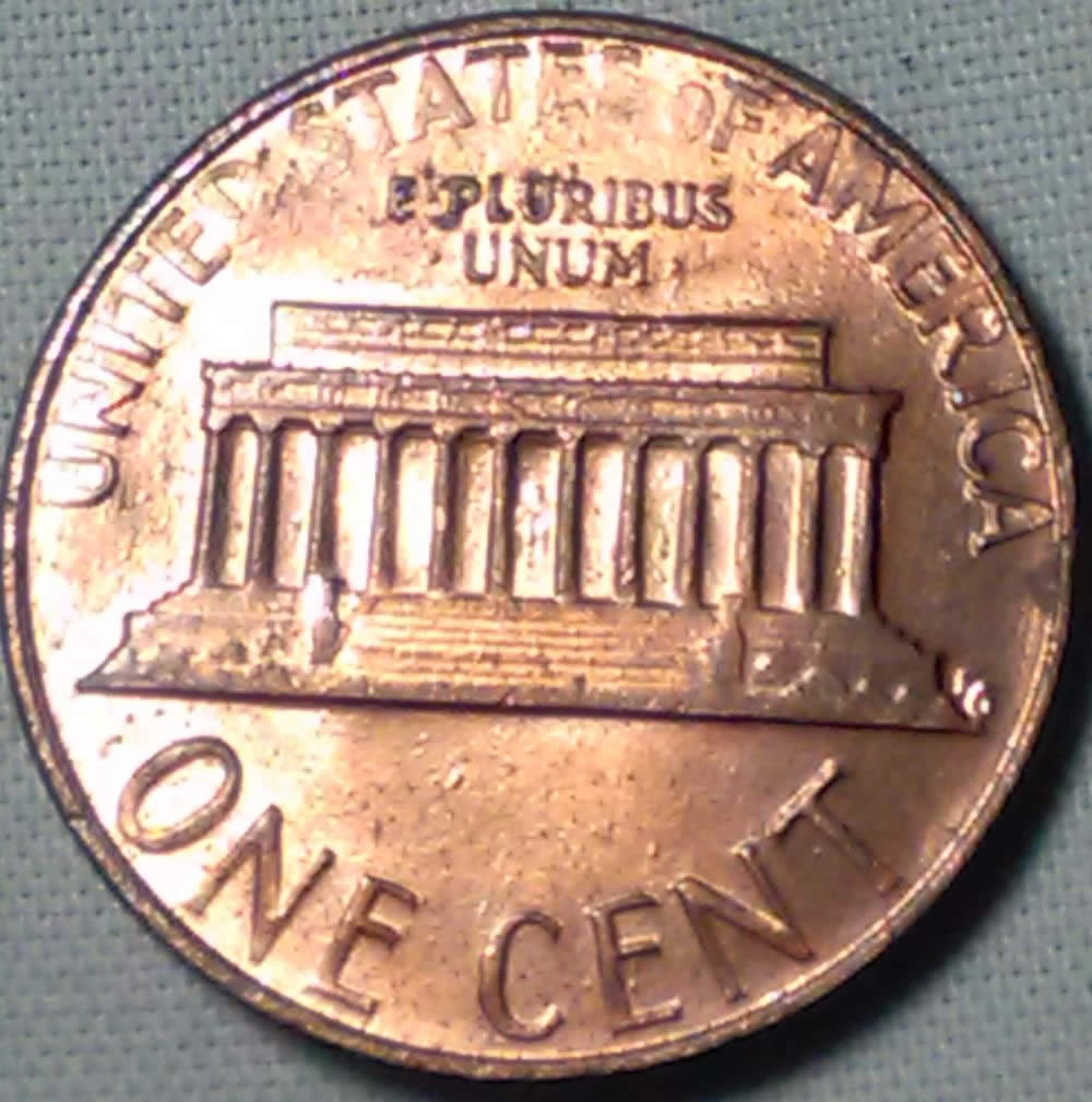 1985-D-Lincoln-Cent-Struck-Through-Grease-Missing-L-In-Liberty-